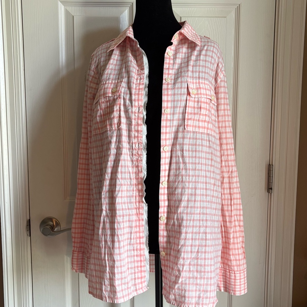 BANANA REPUBLIC Gingham Lightweight Shirt - Picture 10 of 15